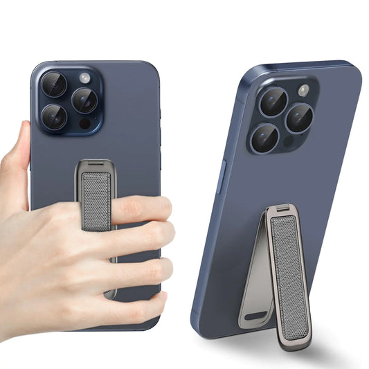 CISID Phone Strap Phone Grip with Stand Elastic Cell Phone Holder for Hand Phone Loop Finger Holder Phone Gripper for Back of Phone Hand Holder Compatible for iPhone Samsung and All SmartphonesGrey
