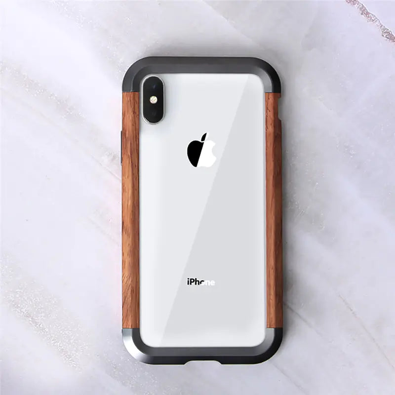 Vintage Wooden Frame Phone Case, Wood Phone Cover